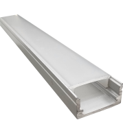 GDS-LP17.8 Shelf Mounted LED Aluminium Profile, Wide 17mm Opal Channel, Advanced Heat Dissipation, Modular Display Lighting, Satin Finish for Commercial Fixture Shelving Systems